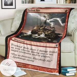 Roe 146 Forked Bolt Game Mtg Magic The Gathering Blanket