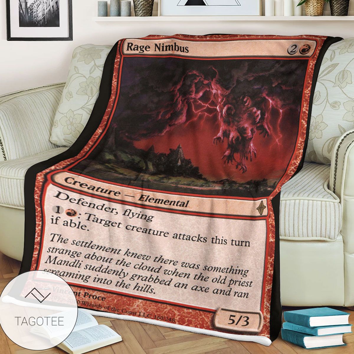 Roe 160 Rage Nimbus Game Mtg Magic The Gathering Blanket Roe 160 Rage Nimbus Game Mtg Magic The Gathering Blanket