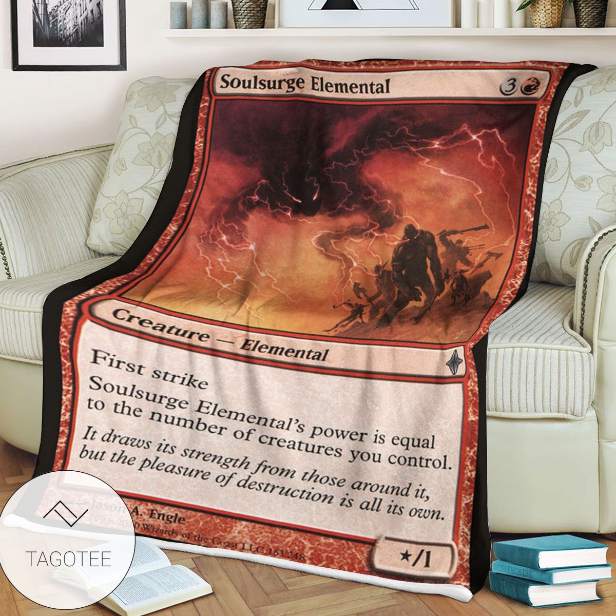 Roe 163 Soulsurge Elemental Game Mtg Magic The Gathering Blanket Roe 163 Soulsurge Elemental Game Mtg Magic The Gathering Blanket