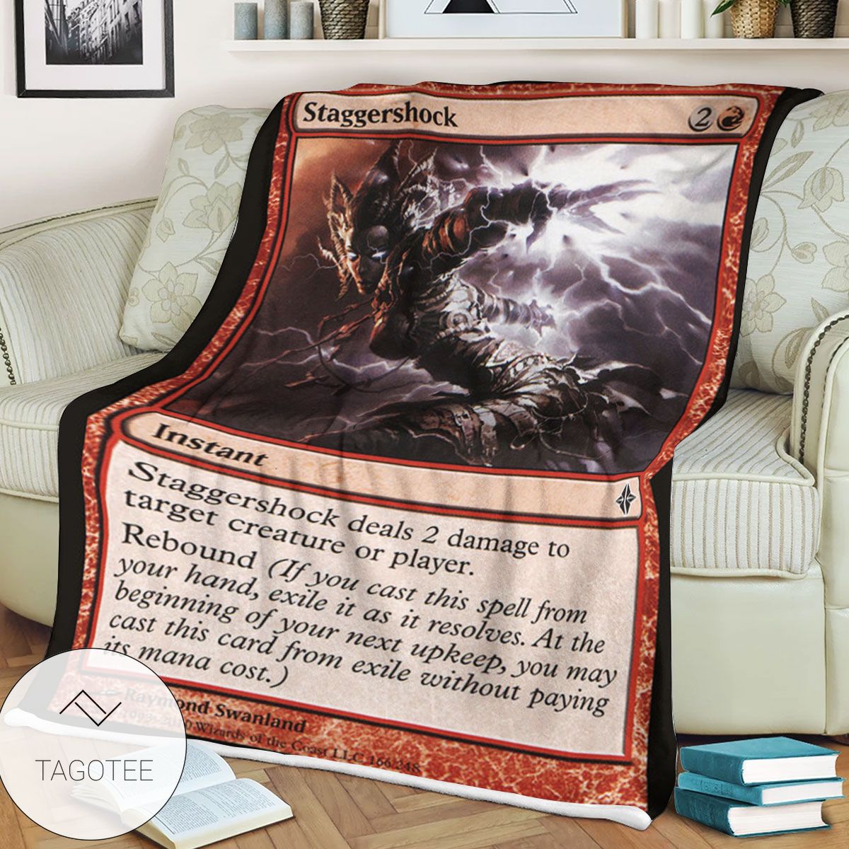 Roe 166 Staggershock Game Mtg Magic The Gathering Blanket Roe 166 Staggershock Game Mtg Magic The Gathering Blanket