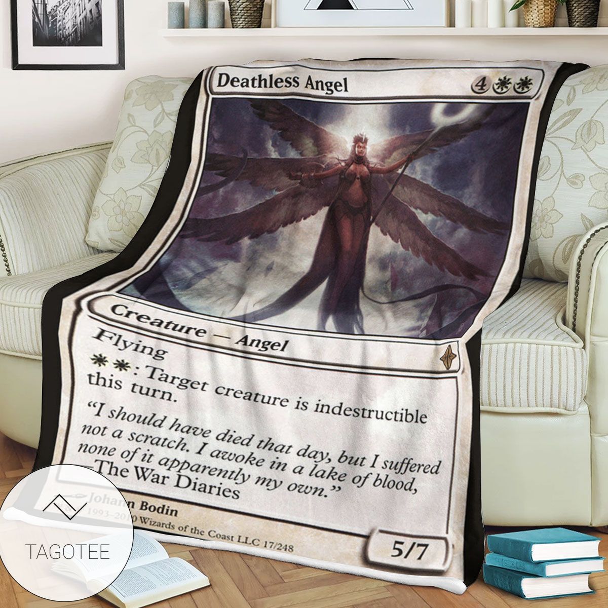 Roe 17 Deathless Angel Game Mtg Magic The Gathering Blanket Tagotee Roe 17 Deathless Angel Game Mtg Magic The Gathering Blanket Tagotee