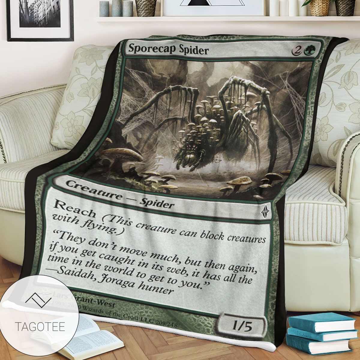 Roe 209 Sporecap Spider Game Mtg Magic The Gathering Blanket Roe 209 Sporecap Spider Game Mtg Magic The Gathering Blanket