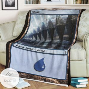 Roe 233 Island Game Mtg Magic The Gathering Blanket