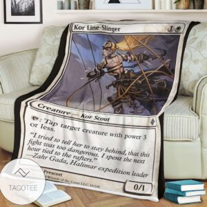 Roe 30 Kor Line Slinger Game Mtg Magic The Gathering Blanket Tagotee