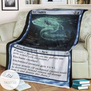 Roe 65 Eel Umbra Game Mtg Magic The Gathering Blanket