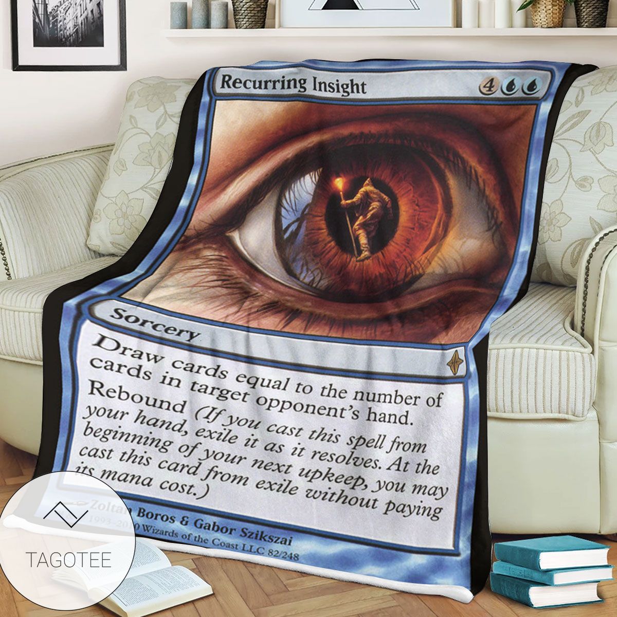 Roe 82 Recurring Insight Game Mtg Magic The Gathering Blanket Roe 82 Recurring Insight Game Mtg Magic The Gathering Blanket