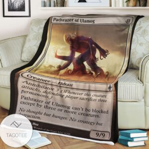 Roe 9 Pathrazer Of Ulamog Game Mtg Magic The Gathering Blanket