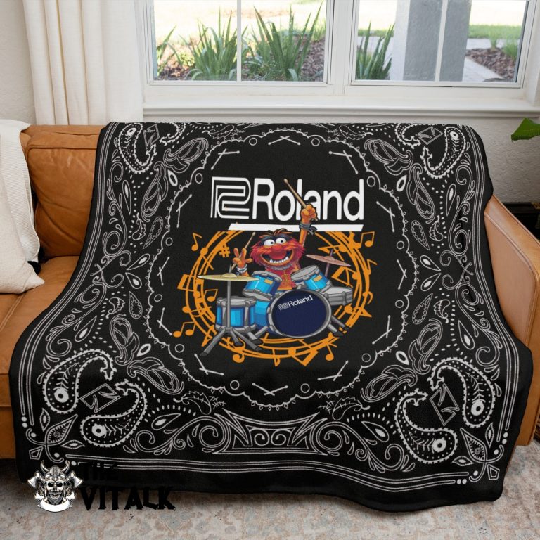 Roland-Drums-Animal-The-Muppet-Fleece-Blanket-2