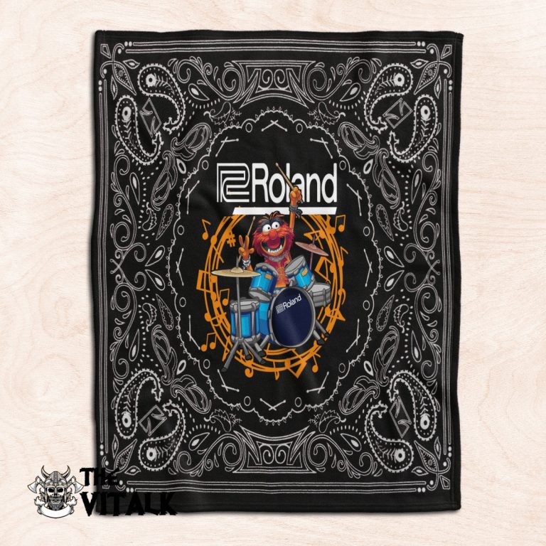 Roland-Drums-Animal-The-Muppet-Fleece-Blanket-3