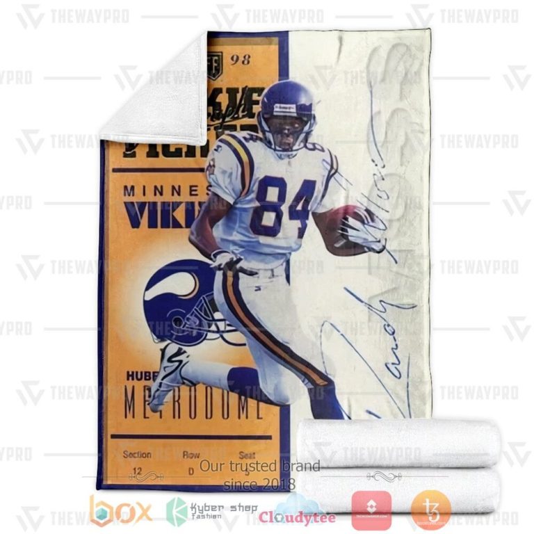 Rookie-Ticket-Minnesota-Viking-1998-Playoff-Custom-Soft-Blanket-2