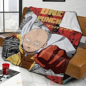 Saitama One Punch Man Blanket