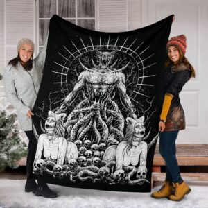 Satan Death Metal And Girl Blanket