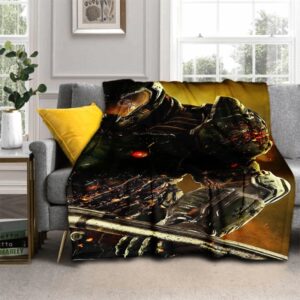 Doom Eternal Gaming Fuzzy Blanket