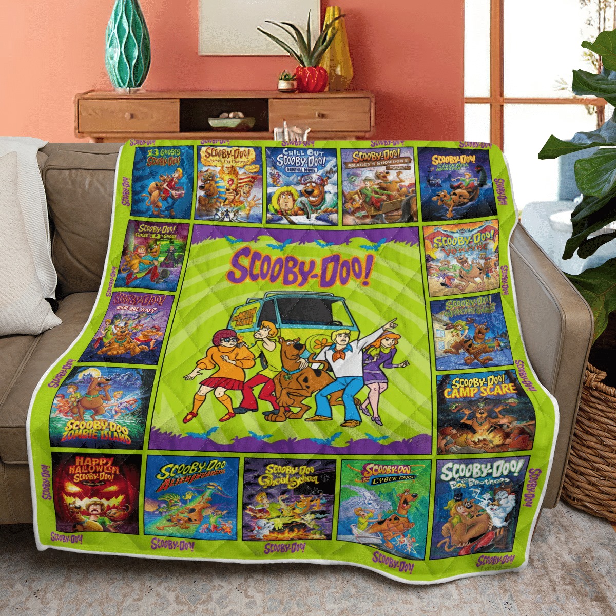 Scooby Doo Movie Quilt Blanket Scooby Doo Movie Quilt Blanket