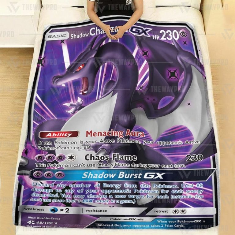 Shadow-Charizard-Gx-Pokemon-Fleece-Blanket-2