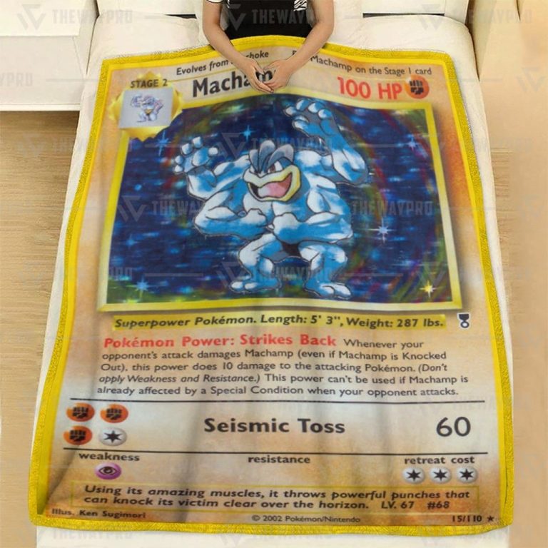 Shadowless-Holographic-Machamp-Pokemon-Blanket-2