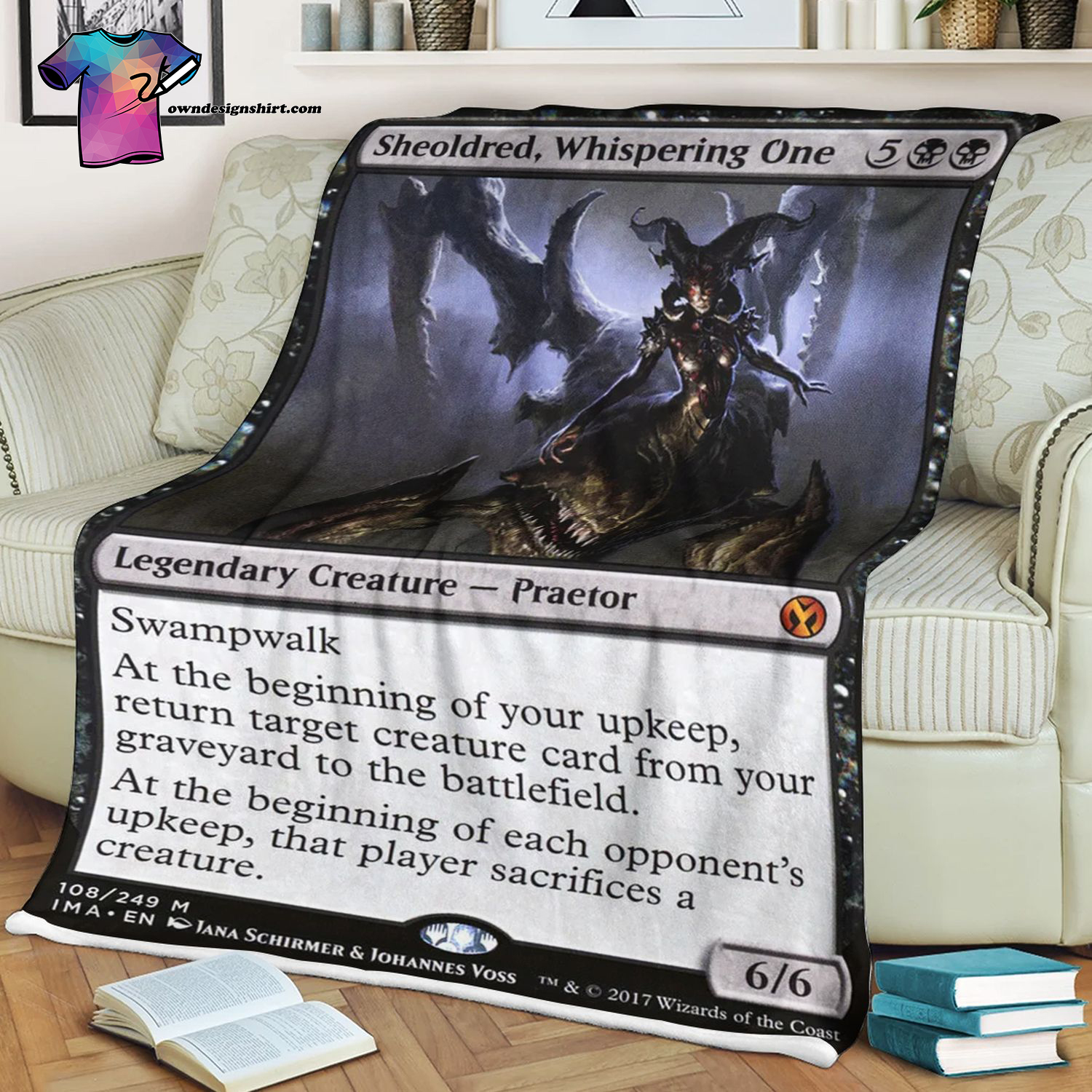 Sheoldred Whispering One Game Magic The Gathering Blanket Sheoldred Whispering One Game Magic The Gathering Blanket