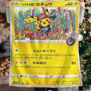Shibuya Pikachu Pokemon Fleece Blanket