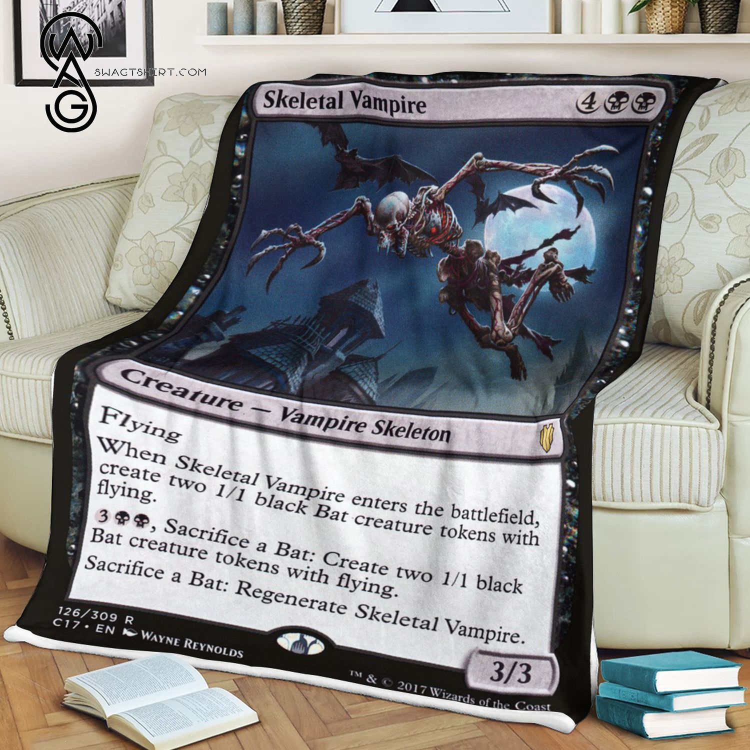 Skeletal Vampire Game Magic The Gathering Blanket 2 Skeletal Vampire Game Magic The Gathering Blanket 2