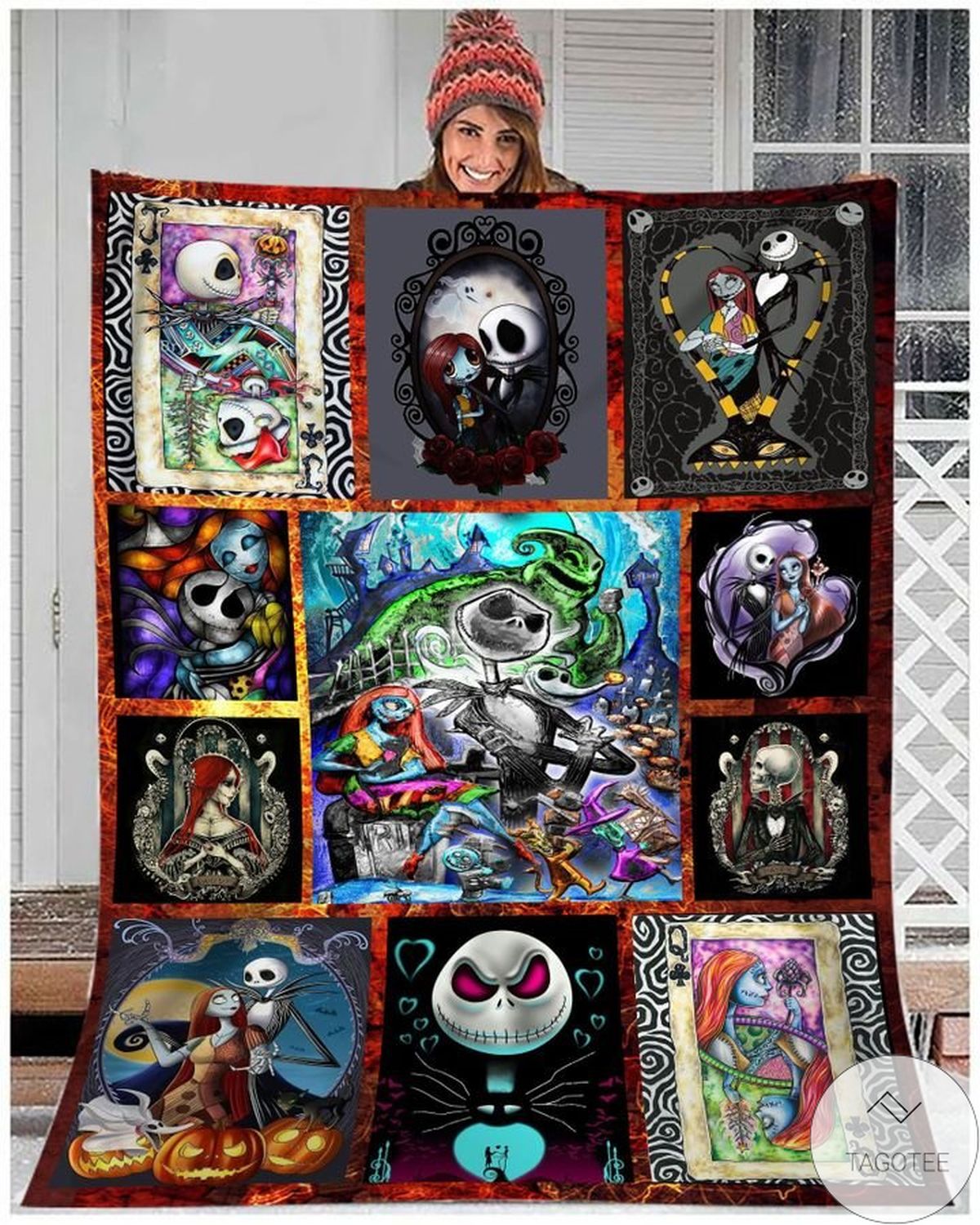 Skeleton King And Queen Of Halloween Blanket Skeleton King And Queen Of Halloween Blanket