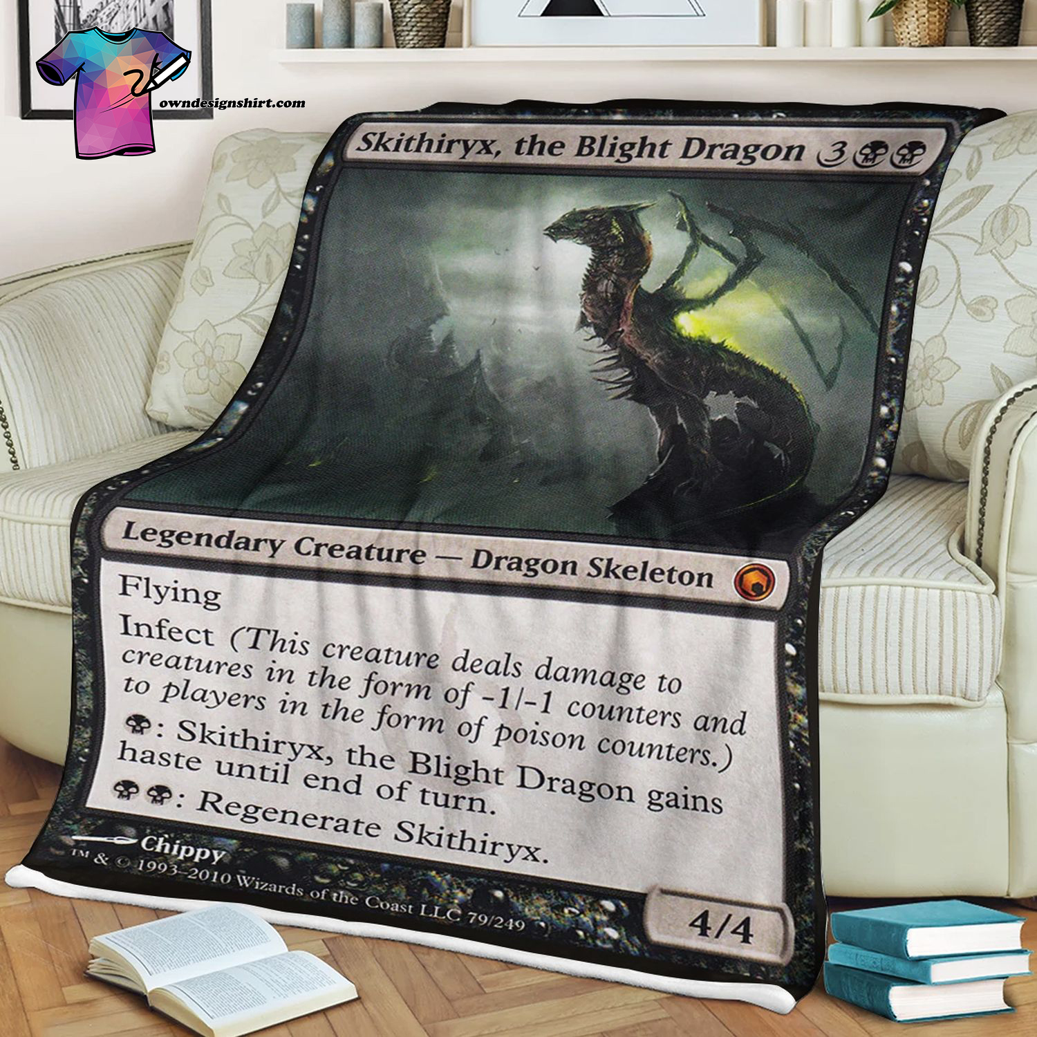 Skithiryx The Blight Dragon Game Magic The Gathering Blanket Skithiryx The Blight Dragon Game Magic The Gathering Blanket