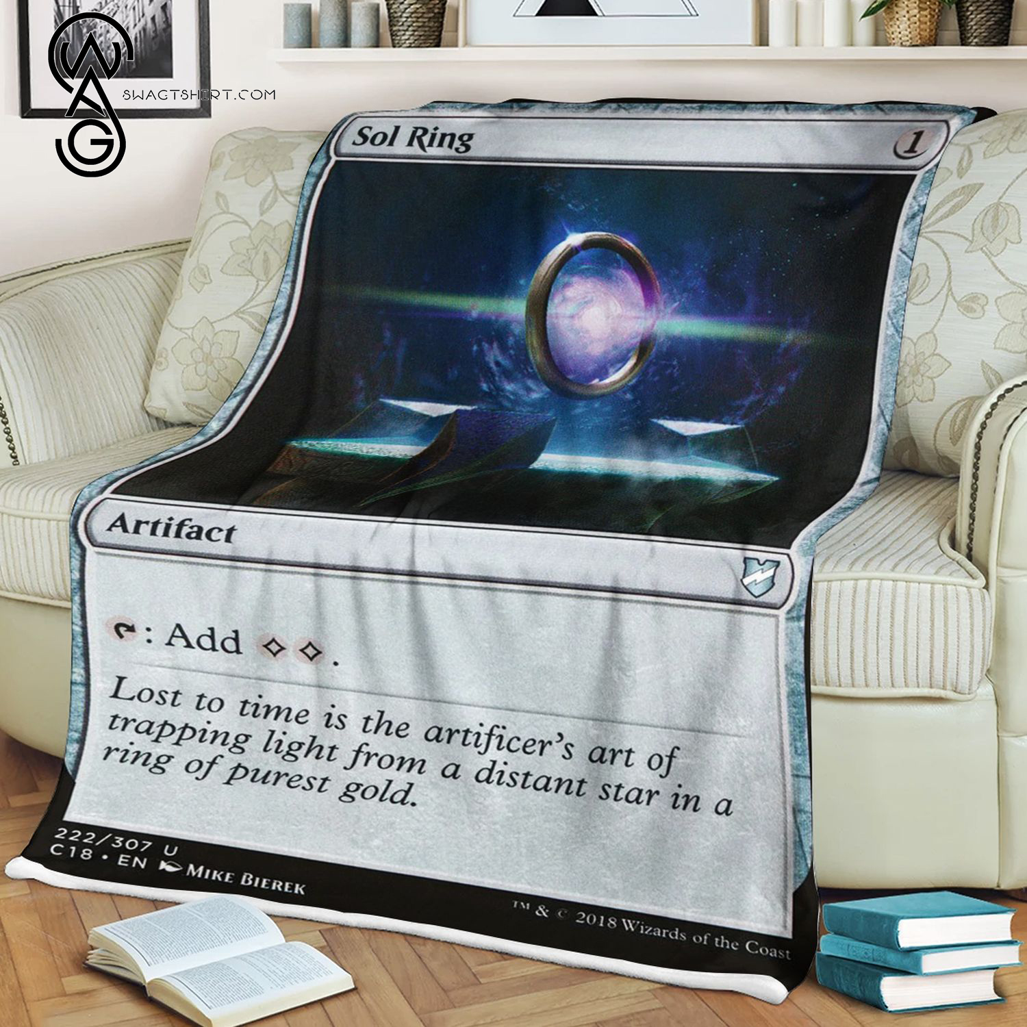 Sol Ring Game Magic The Gathering Blanket Sol Ring Game Magic The Gathering Blanket