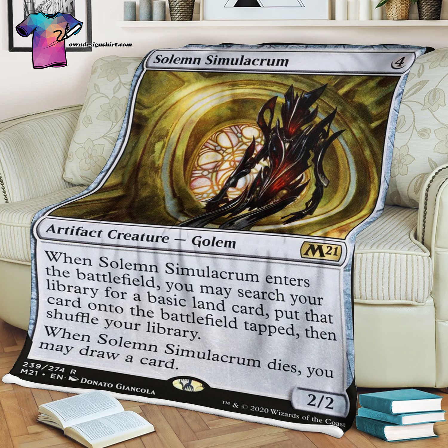 Solemn Simulacrum Game Magic The Gathering Blanket Solemn Simulacrum Game Magic The Gathering Blanket