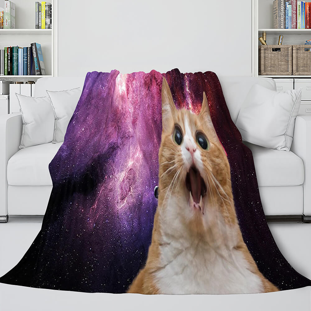Space Cat Astronaut Cat In Space Blanket 760 Space Cat Astronaut Cat In Space Blanket 760