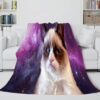 Space Cat Astronaut Cat In Space Blanket 418