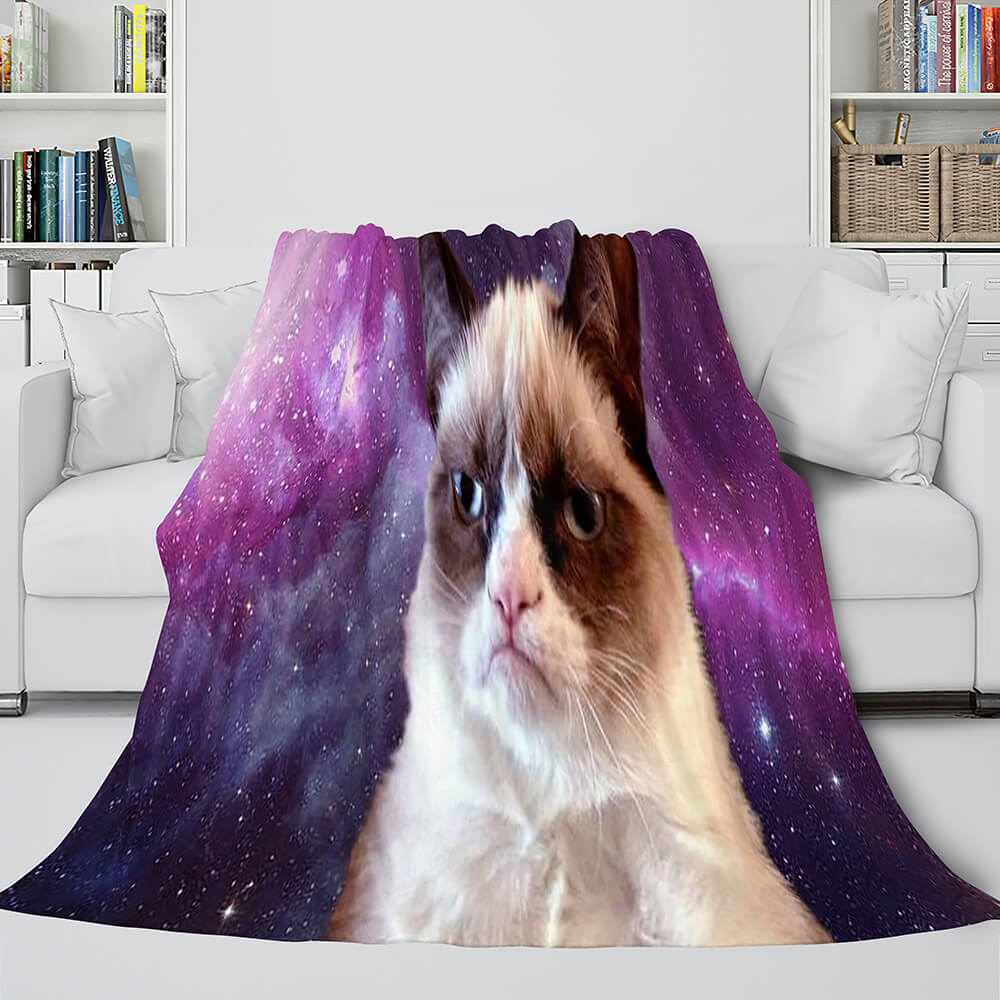 Space Cat Astronaut Cat In Space Blanket 418 Space Cat Astronaut Cat In Space Blanket 418