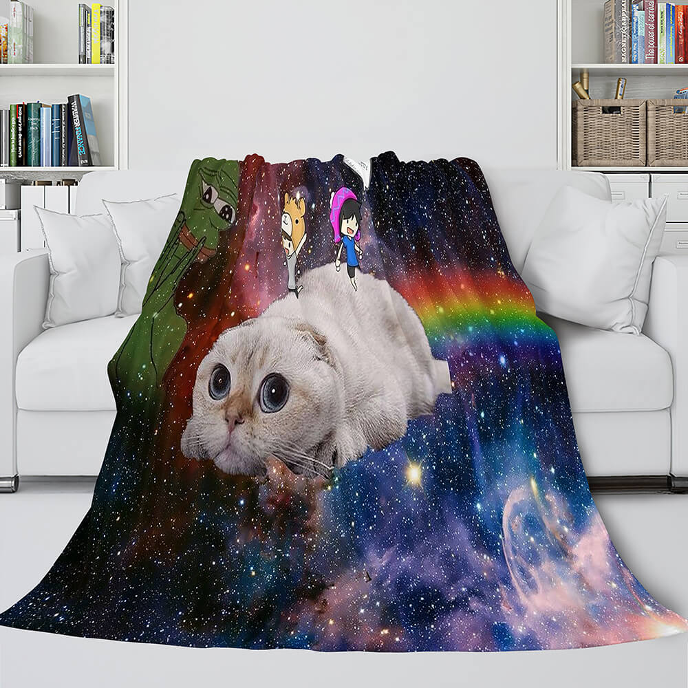 Space Cat Astronaut Cat In Space Blanket 220 Space Cat Astronaut Cat In Space Blanket 220