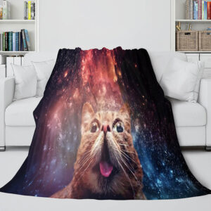 Space Cat Astronaut Cat In Space Blanket 320