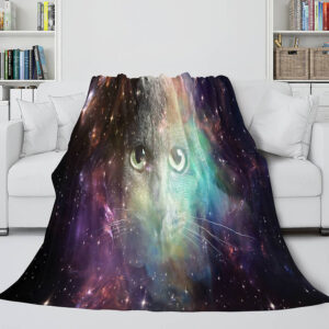 Space Cat Astronaut Cat In Space Blanket 649