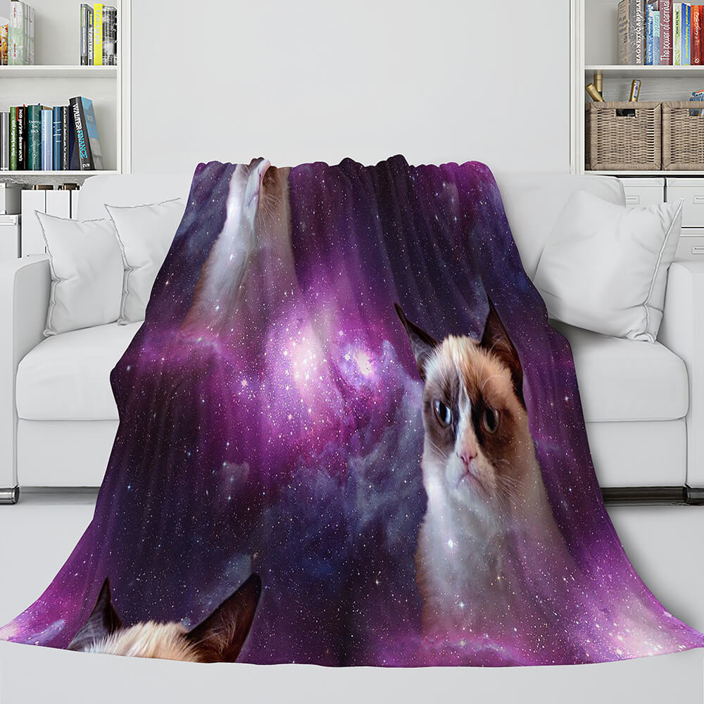 Space Cat Astronaut Cat In Space Blanket 859 Space Cat Astronaut Cat In Space Blanket 859