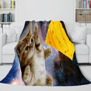 Space Cat Astronaut Cat In Space Blanket 139