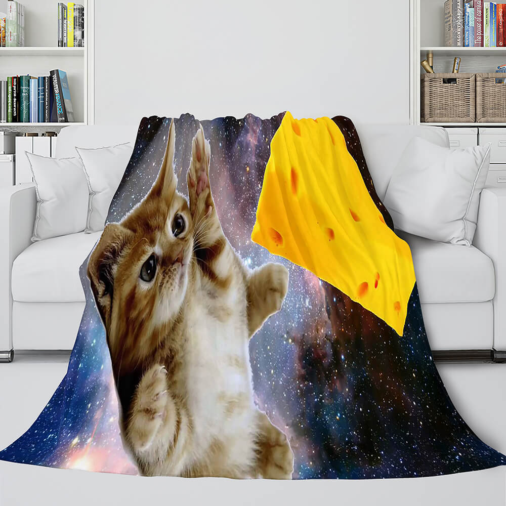 Space Cat Astronaut Cat In Space Blanket 139 Space Cat Astronaut Cat In Space Blanket 139