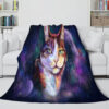 Space Cat Astronaut Cat In Space Blanket 992