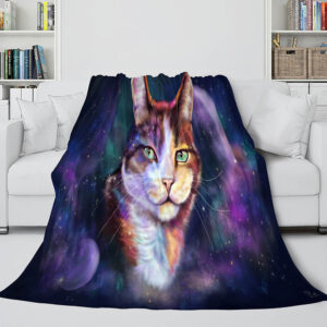 Space Cat Astronaut Cat In Space Blanket 992
