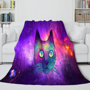 Space Cat Astronaut Cat In Space Blanket 407