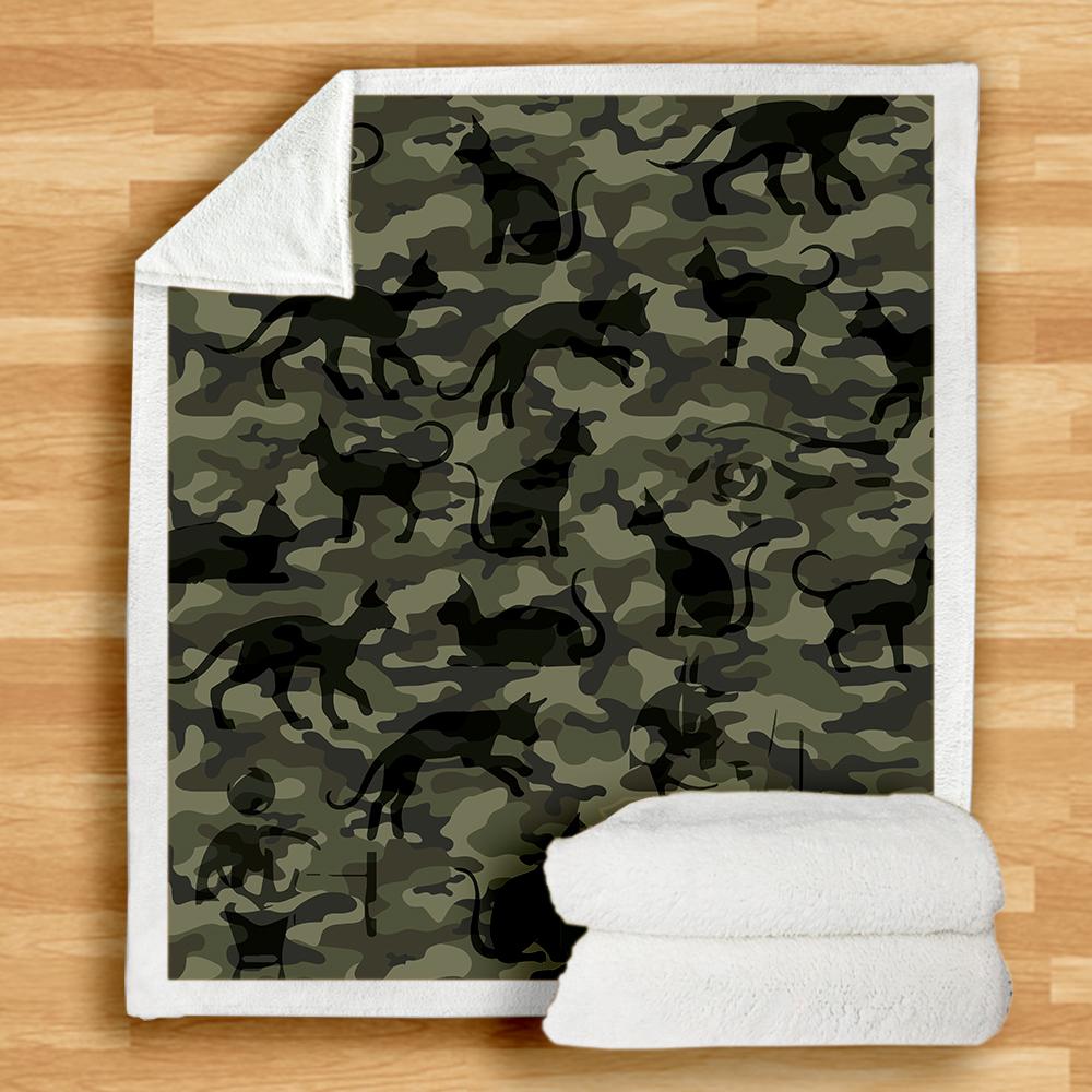 Sphynx Cat Camo Blanket Sphynx Cat Camo Blanket