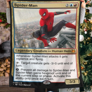 Spider Man Human Hero Fleece Blanket