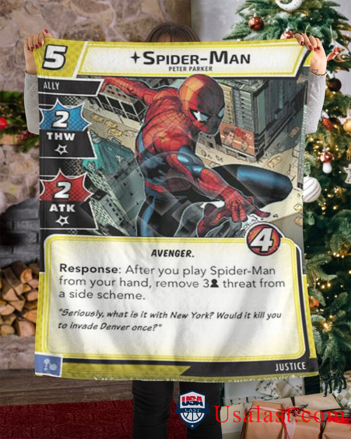 Spider-Man-Peter-Parker-Fleece-Blanket-3