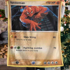 Spider Man Web Sling Fleece Blanket