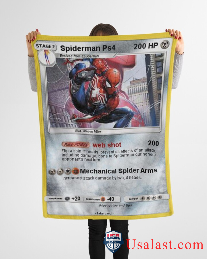 Spiderman-Ps4-Fleece-Blanket-2