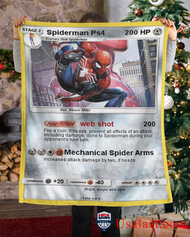 Spiderman Ps4 Fleece Blanket Spiderman Ps4 Fleece Blanket