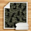 Staffordshire Bull Terrier Camo Blanket
