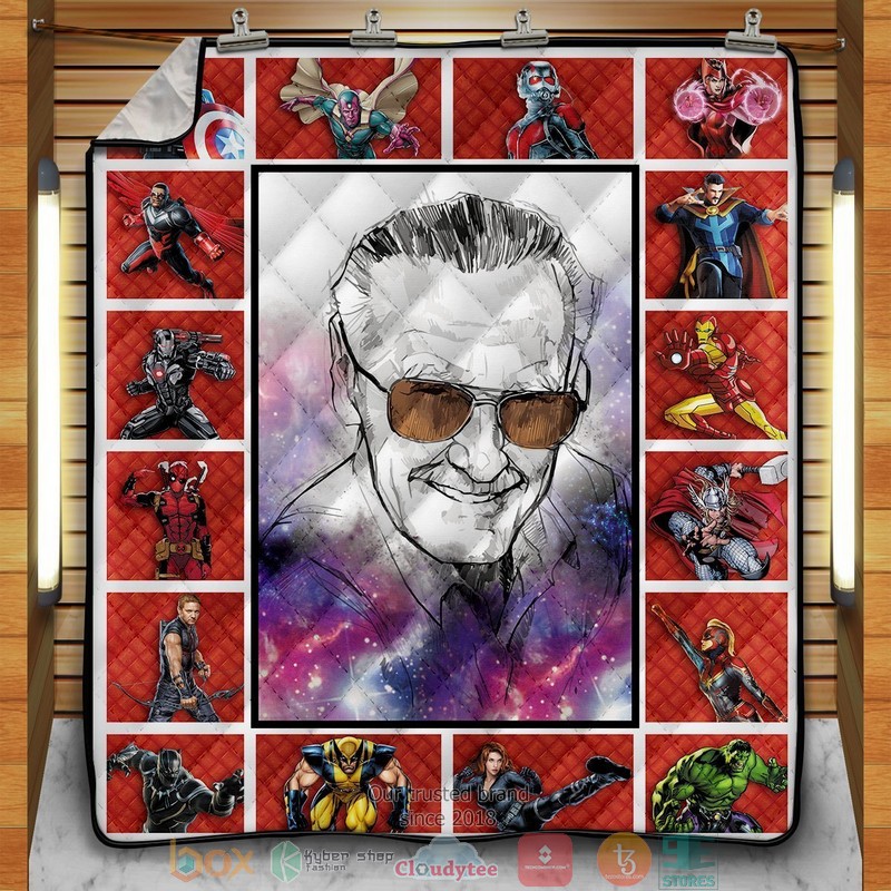 Stan Lee Superheroes Quilt Blanket Stan Lee Superheroes Quilt Blanket