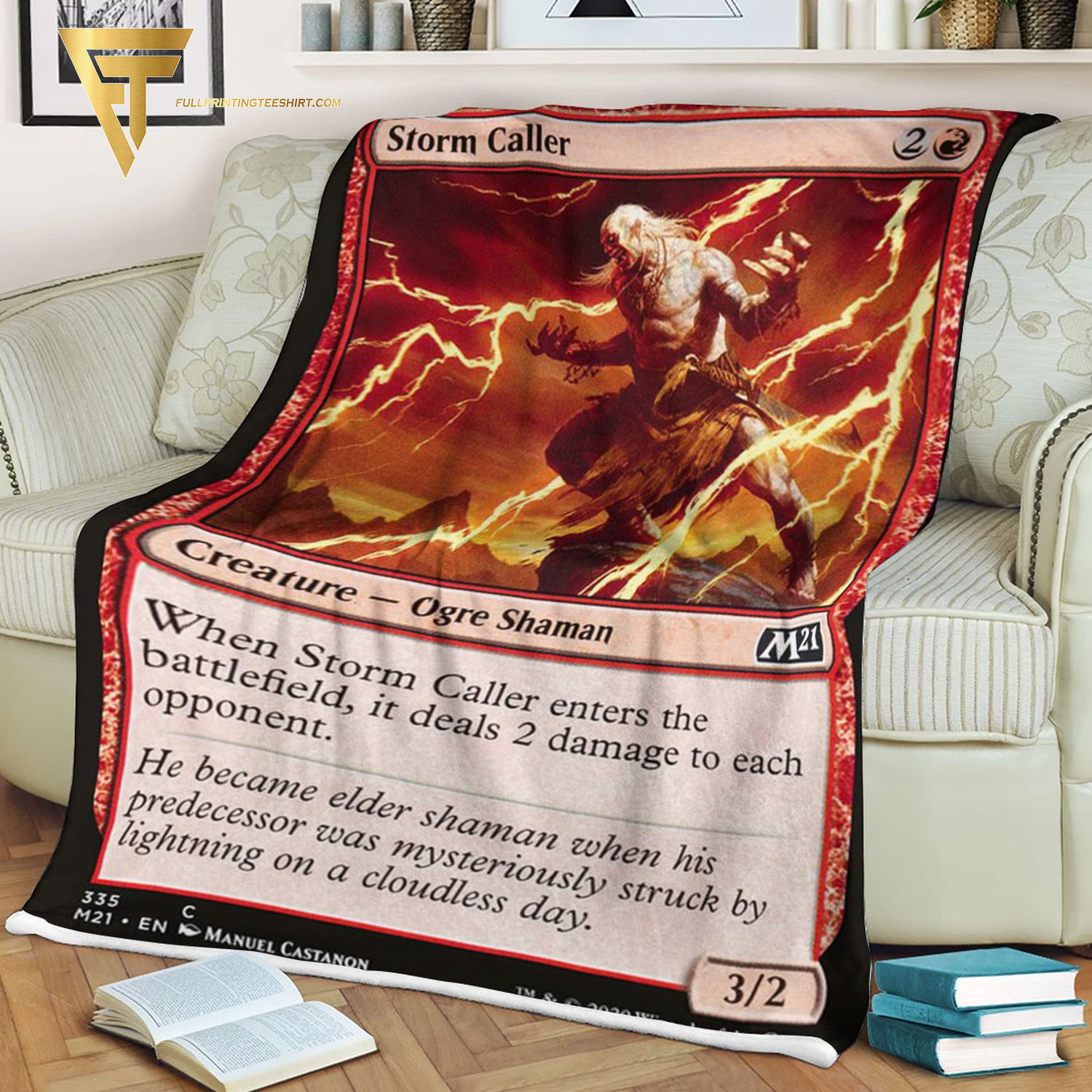 Storm Caller Game Magic The Gathering Blanket Storm Caller Game Magic The Gathering Blanket