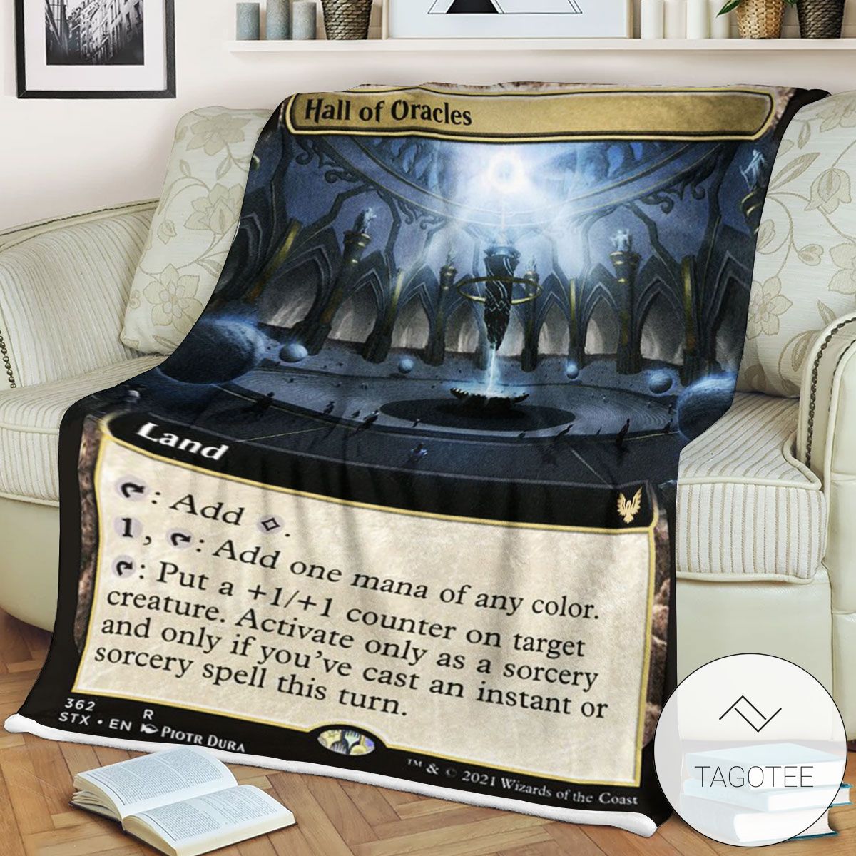 Stx 362 Hall Of Oracles Mtg Game Magic The Gathering Blanket Stx 362 Hall Of Oracles Mtg Game Magic The Gathering Blanket