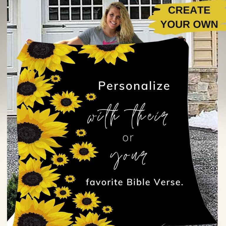 Sunflower-Custom-Personalized-Blanket-1